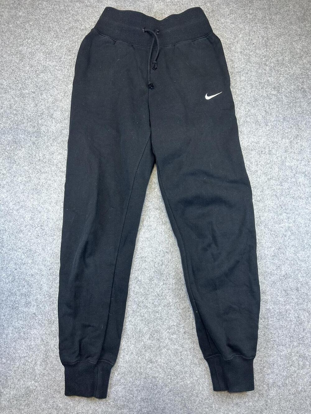 Nike High Waisted Sweatpant Joggers Womens XS Black Athletic Casual Sweats
